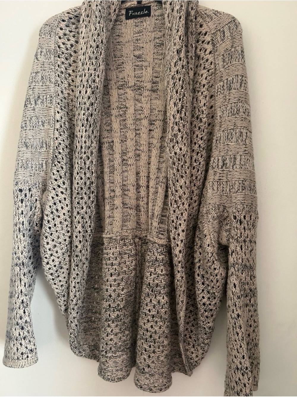 Open-Front Chunky Knit Cardigan